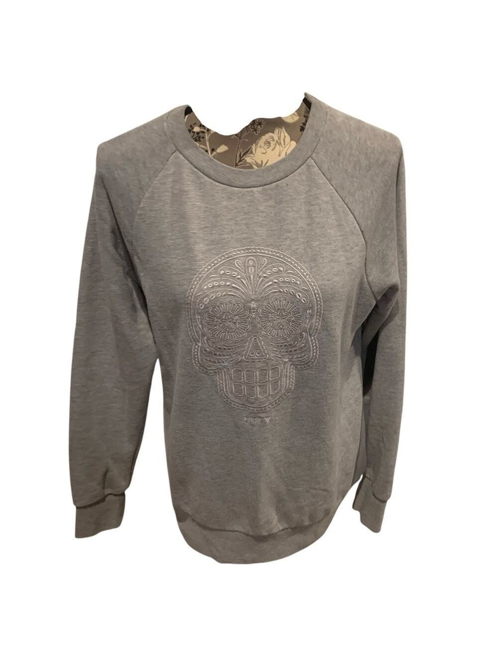 OBEY Gray Sugar Skull Sweatshirt size medium